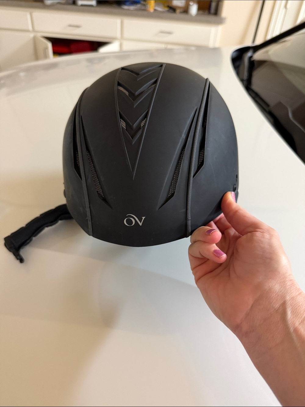 Ovation Matte Black Riding Helmet